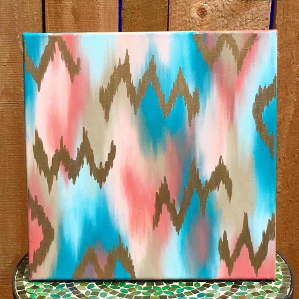 Abstract Acrylic 12x12 Canvas Home Decor